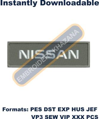 Nissan Logo embroidery design
